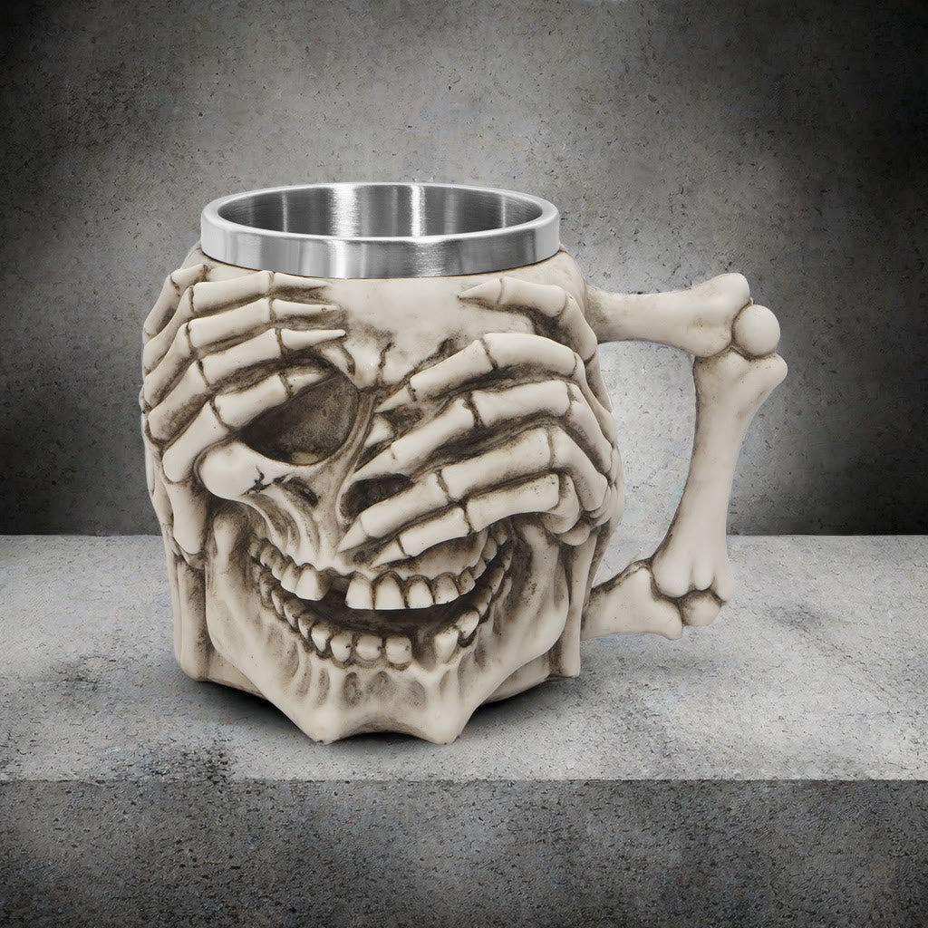 WorldNorse Skull Emoticons Mug / Goblet