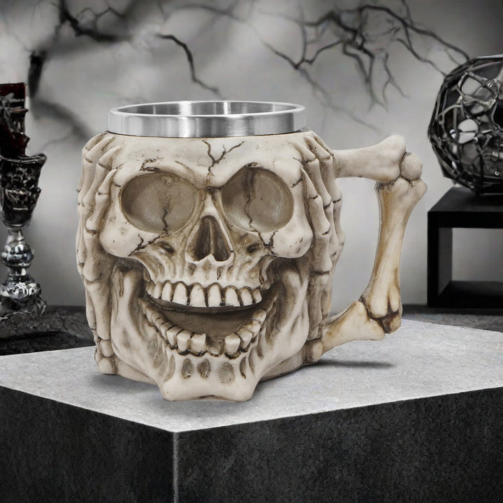 WorldNorse Skull Emoticons Mug / Goblet