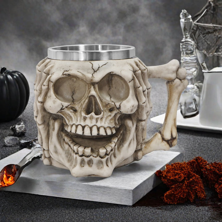 WorldNorse Skull Emoticons Mug / Goblet