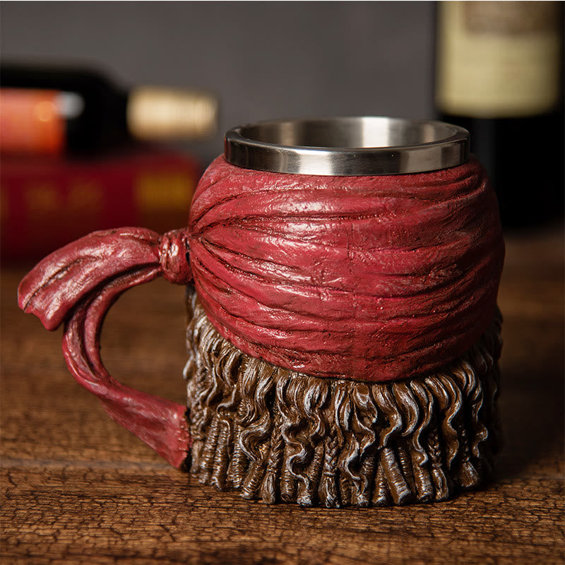 WorldNorse Pirate Skull Tower Beer Mug