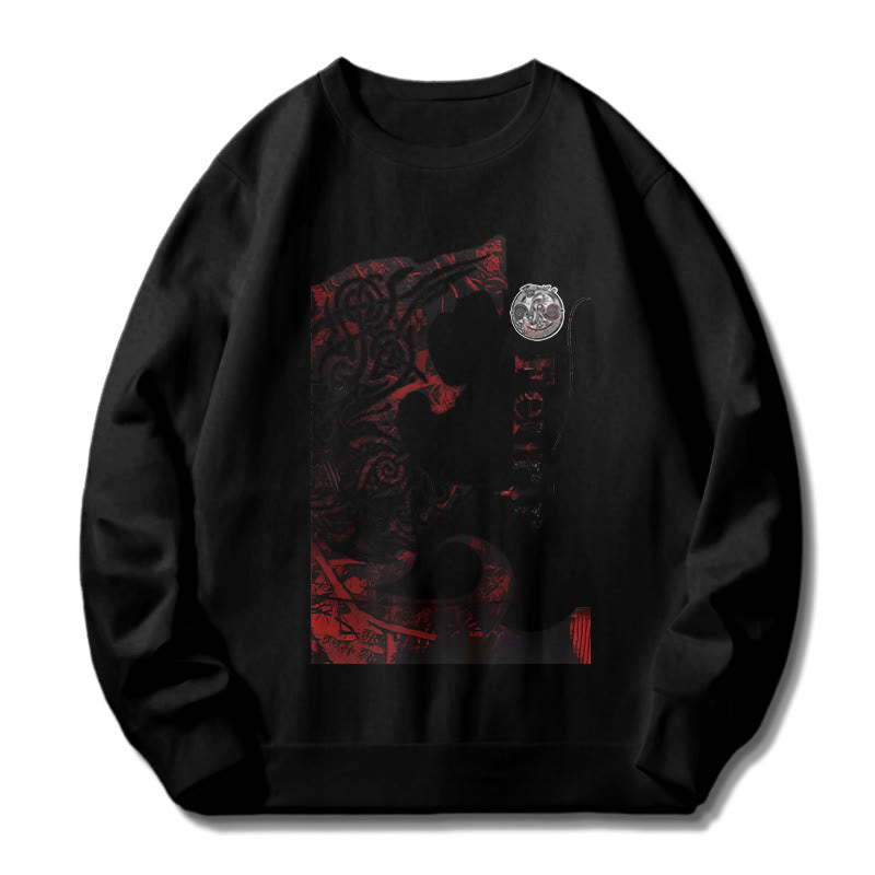 WorldNorse Viking Wolve Fenrir Blood Sweatshirt - image 2