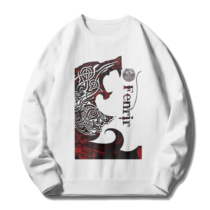 WorldNorse Viking Wolve Fenrir Blood Sweatshirt