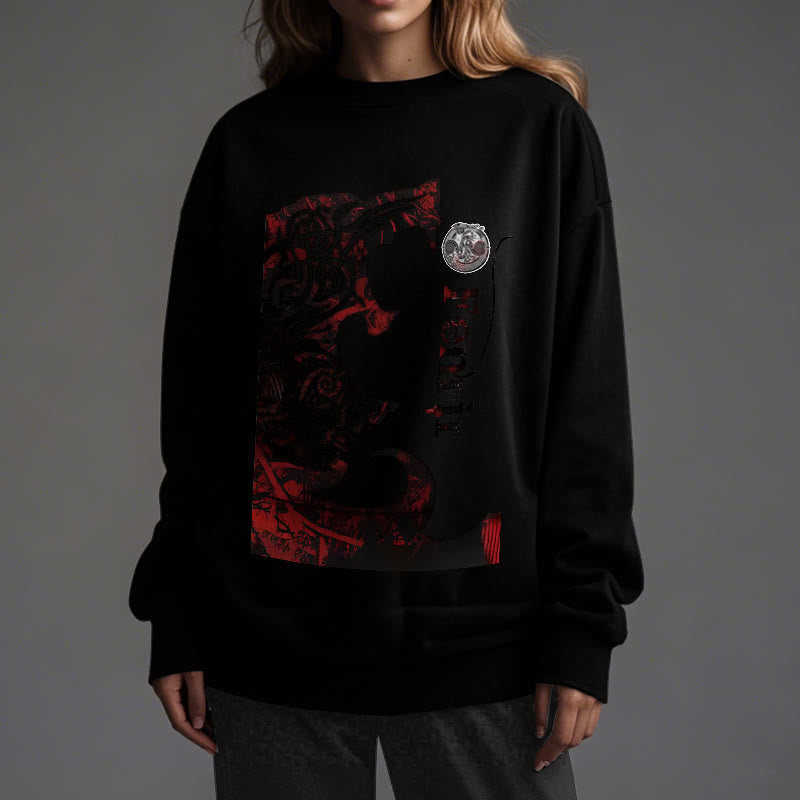 WorldNorse Viking Wolve Fenrir Blood Sweatshirt