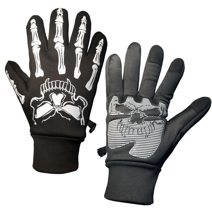 WorldNorse Skeleton Skull Waterproof Gloves