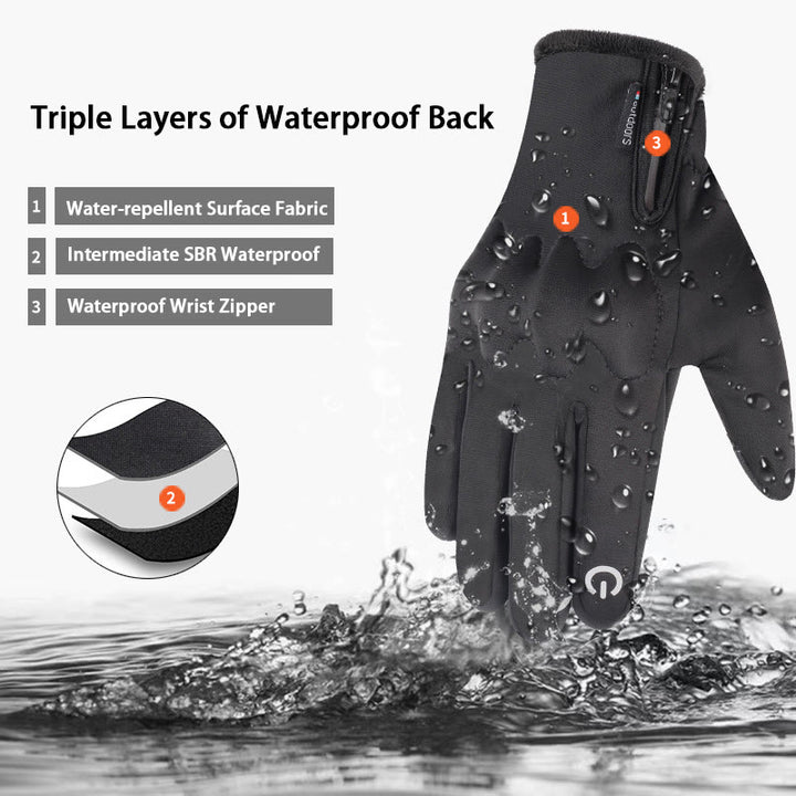 WorldNorse Winter Waterproof Cycling Gloves