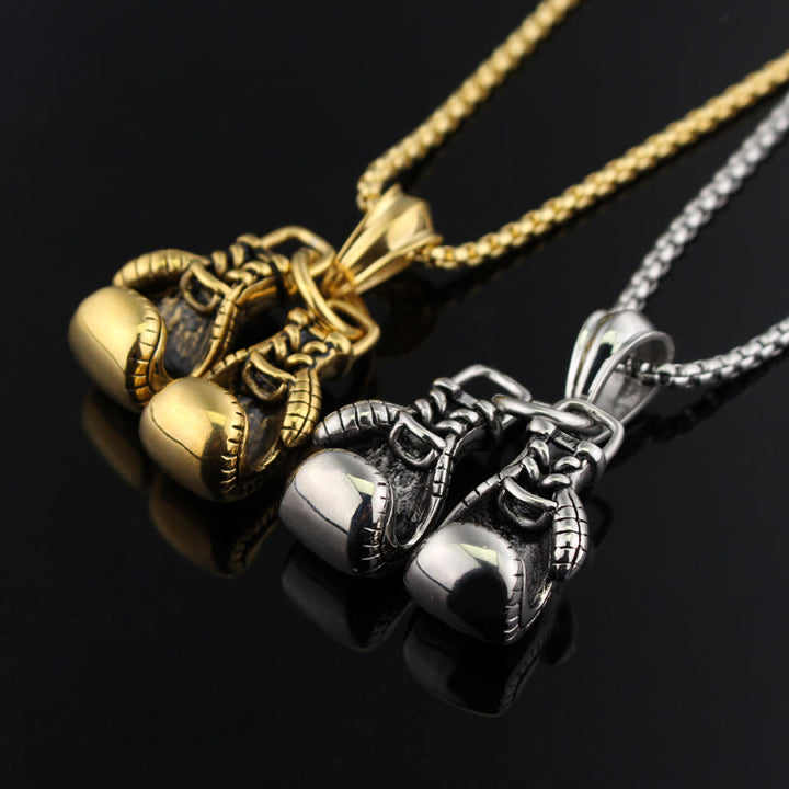 FREE Today: Be Brave - Boxing Gloves Necklace