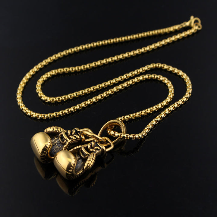 FREE Today: Be Brave - Boxing Gloves Necklace