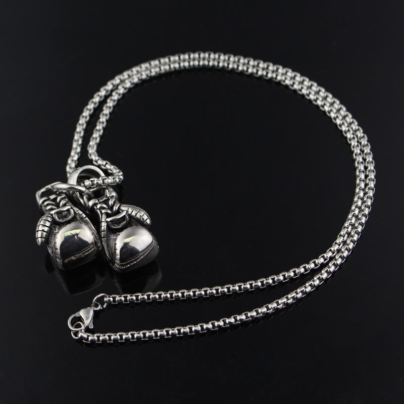 FREE Today: Be Brave - Boxing Gloves Necklace