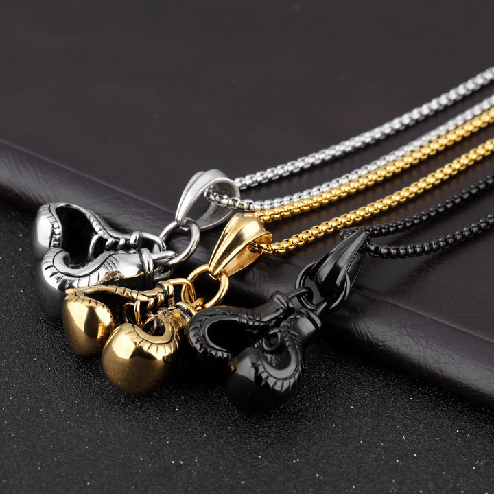 FREE Today: Be Brave - Boxing Gloves Necklace