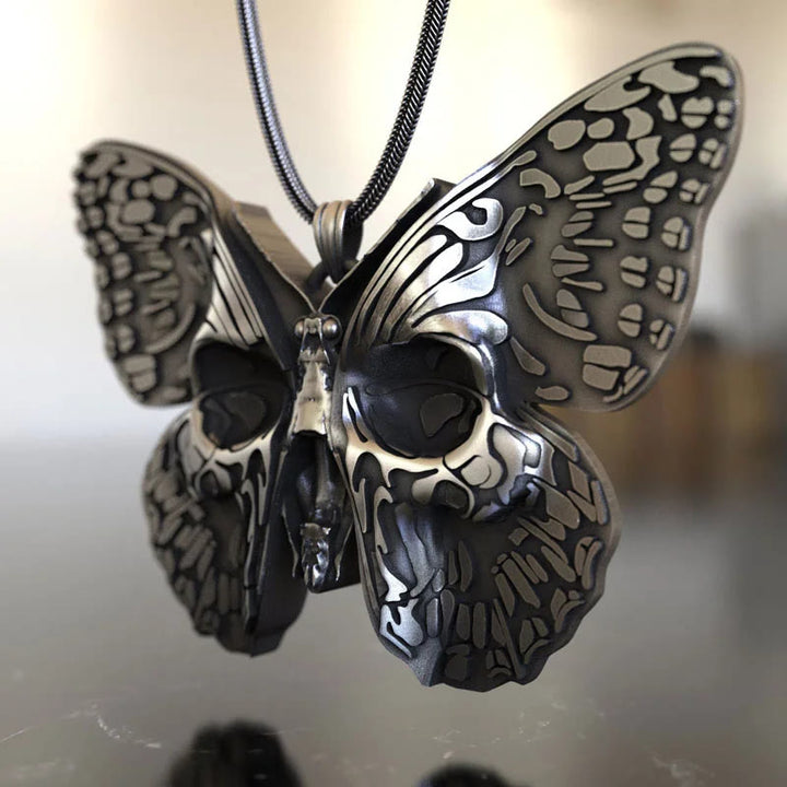 FREE Today: Butterfly With Skull Necklace