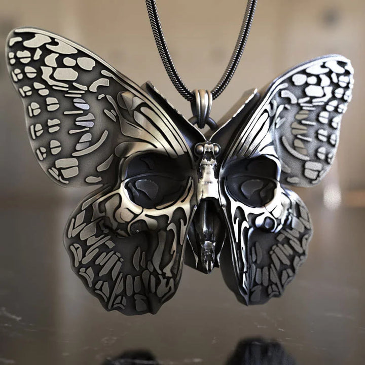 FREE Today: Butterfly With Skull Necklace