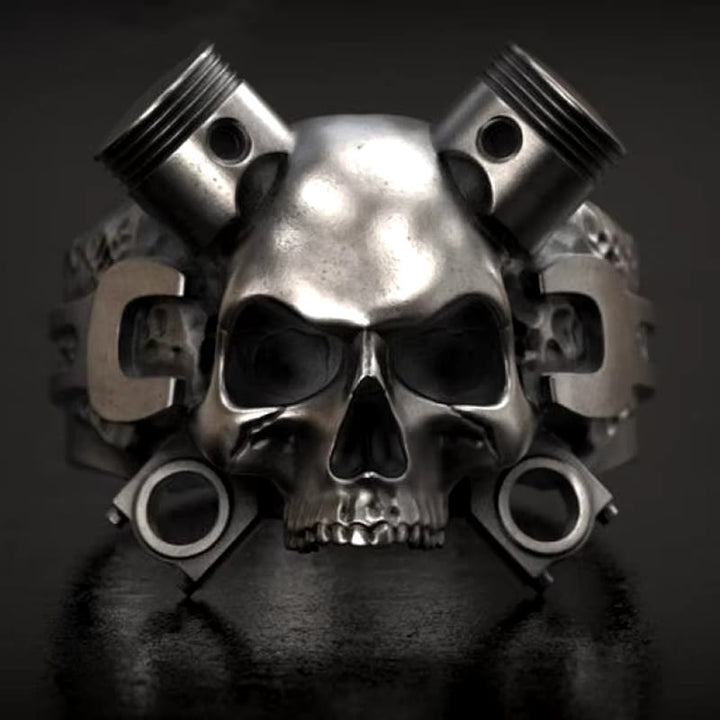 FREE Today: Piston Wrench Skull Punk Ring