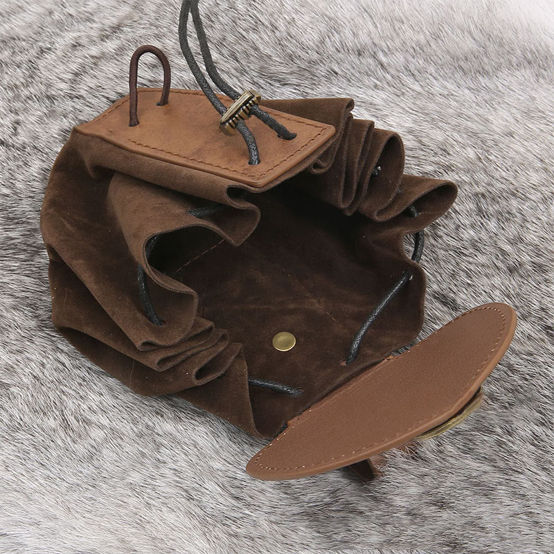 FREE Today: Viking Wolve Leather Belt Pouch Bag