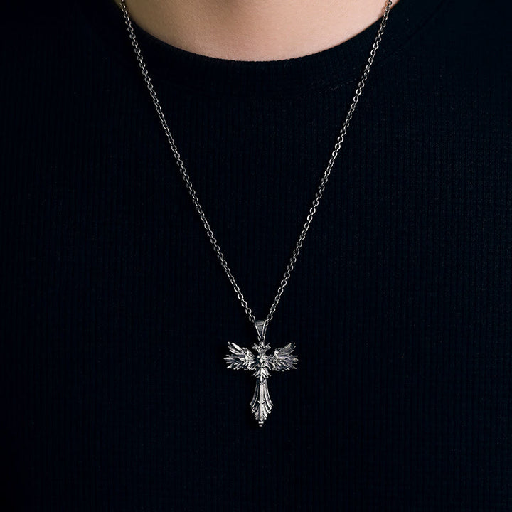 WorldNorse Eye Of Horus Cross Necklace