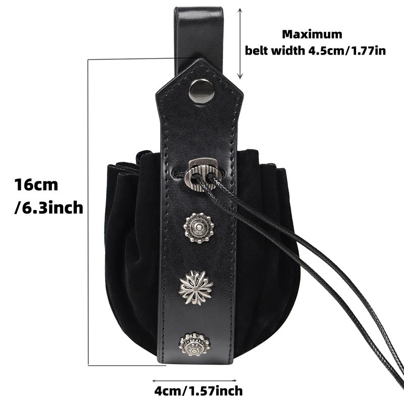 FREE Today: Rivet Accent Leather Belt Pouch Bag