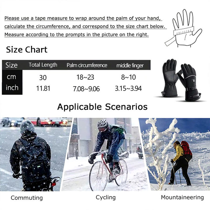 WorldNorse Heating Waterproof Winter Warm Gloves