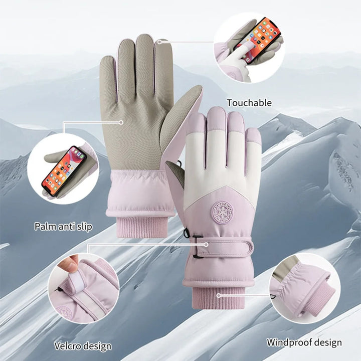 WorldNorse Warm Velvet Thick Ski Gloves