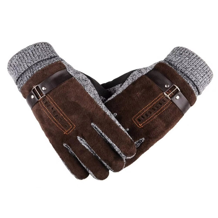 WorldNorse Pigskin Thick Fleece Warm Gloves