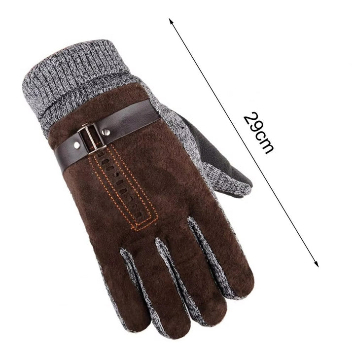 WorldNorse Pigskin Thick Fleece Warm Gloves