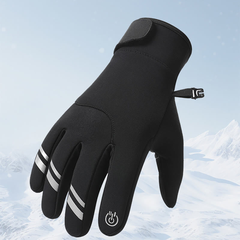 WorldNorse Reflective Fleece Cycling Gloves