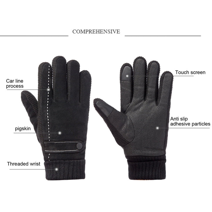 WorldNorse Elegant Windproof Pigskin Gloves