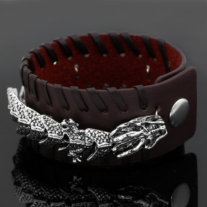 WorldNorse Norse Dragon Whip Stitch Bracelet