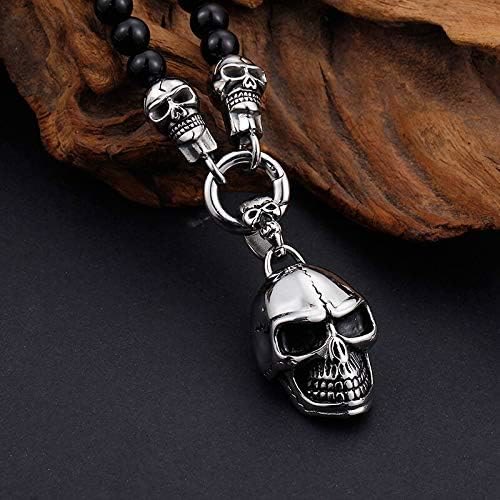 WorldNorse Glass Beads Skull Necklace