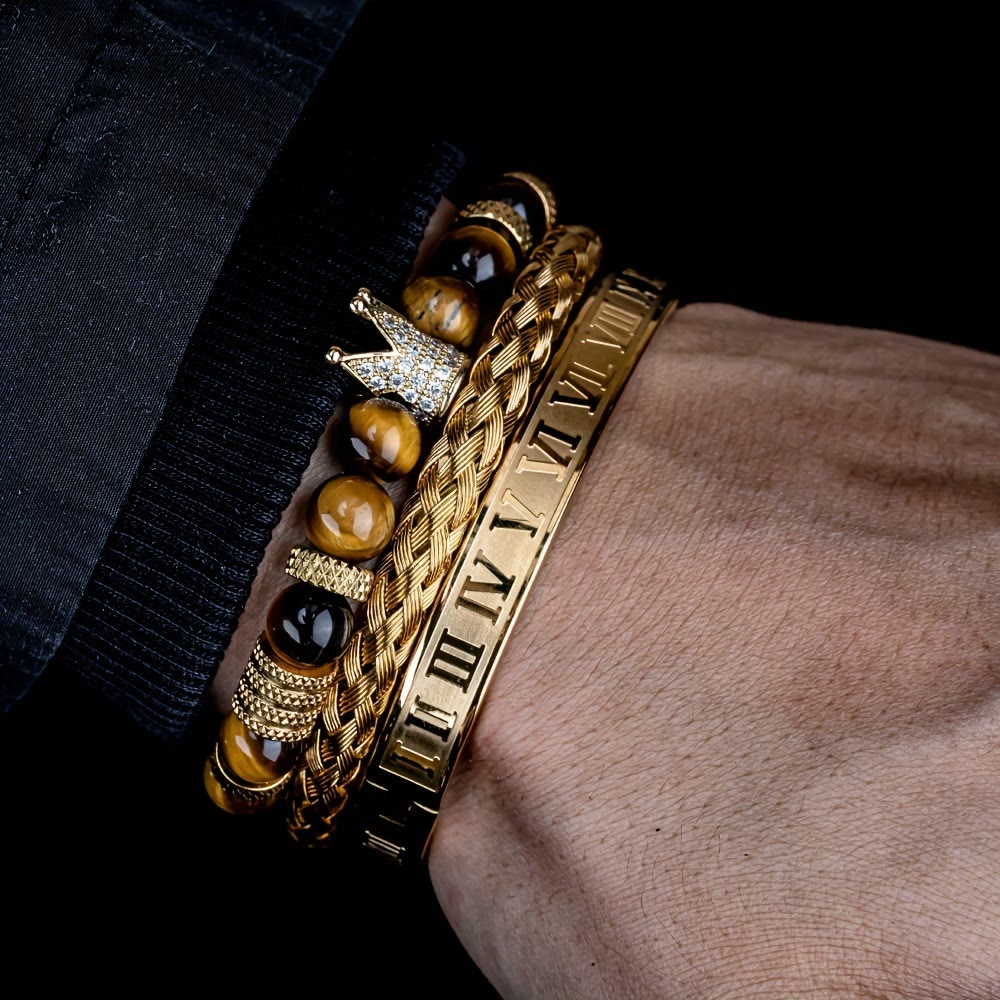 WorldNorse Royal Crown Stones Bracelet Set - image 1