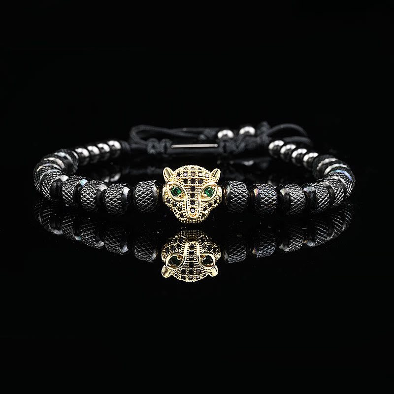 WorldNorse Regal Panther Bracelet - Black&Gold Single Piece - Black Zircon - image 11