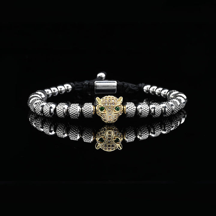 WorldNorse Regal Panther Bracelet - Silver&Gold Single Piece - White Zircon - image 10