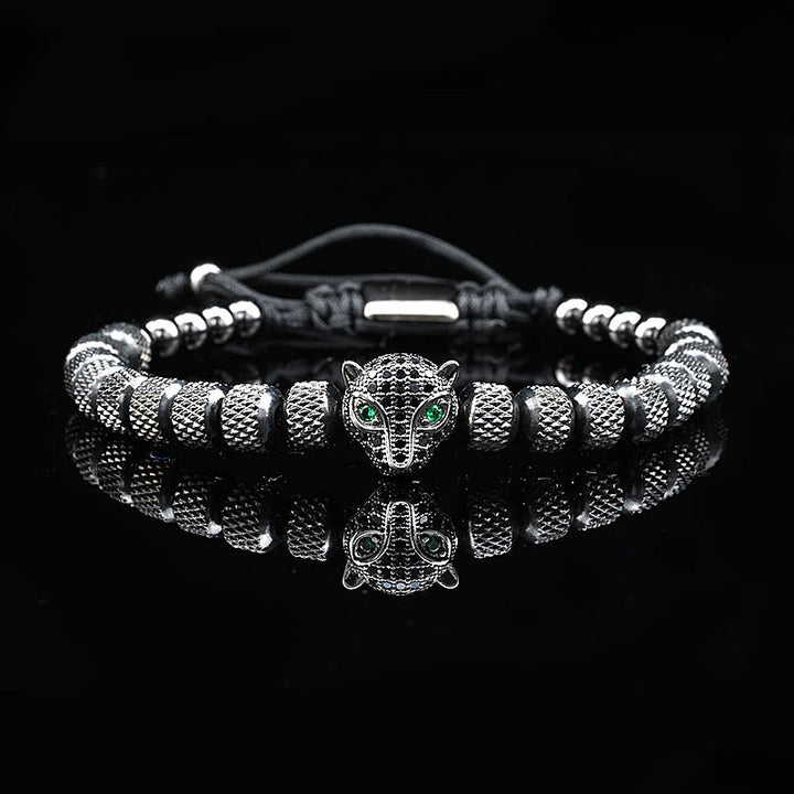 WorldNorse Regal Panther Bracelet - Black Single Piece - Black Zircon - image 1