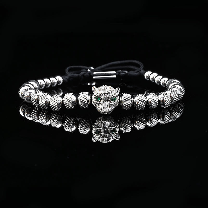 WorldNorse Regal Panther Bracelet - Silver Single Piece - White Zircon - image 7