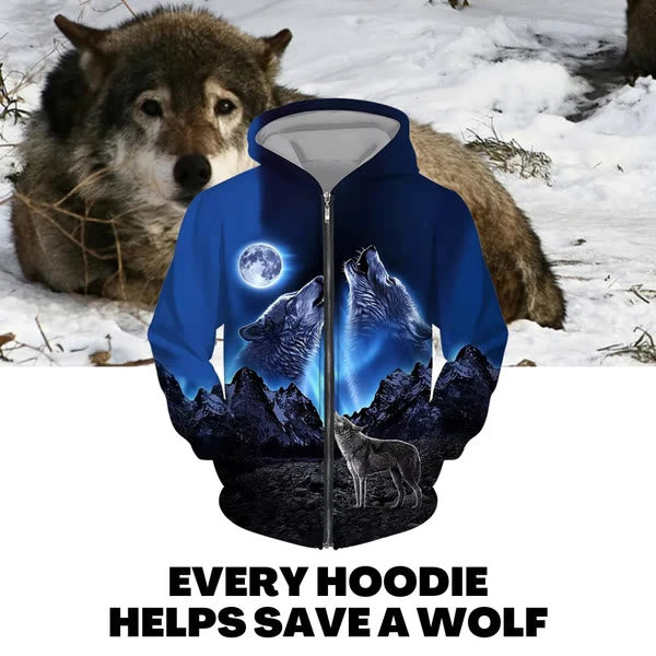 WorldNorse Wolf Moon Hoodie