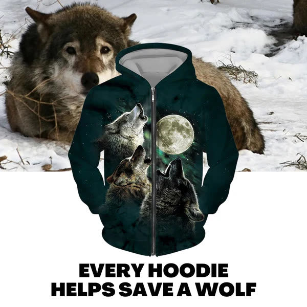 WorldNorse Wolf Moon Hoodie