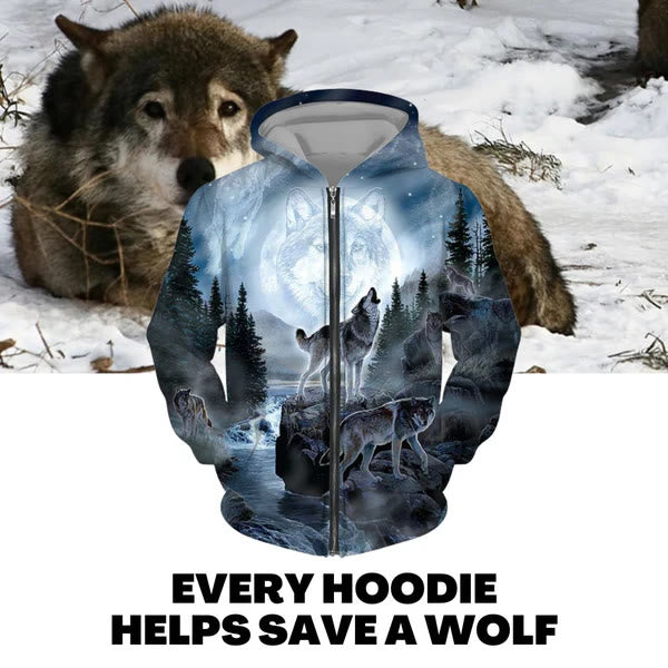 WorldNorse Wolf Moon Hoodie