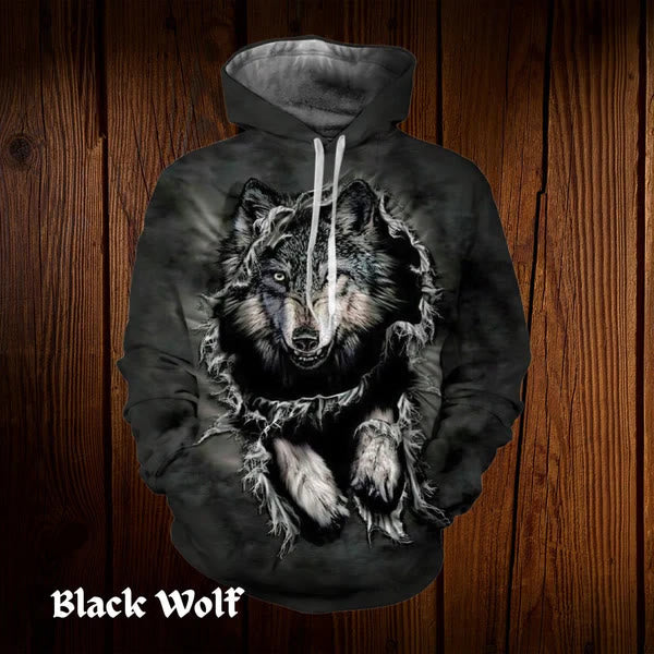 WorldNorse Moonlight Wolves Hoodie