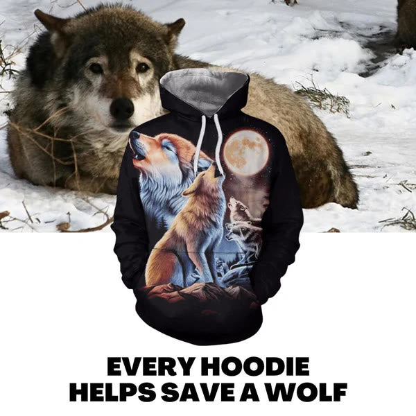 WorldNorse Save Wolves Hoodie