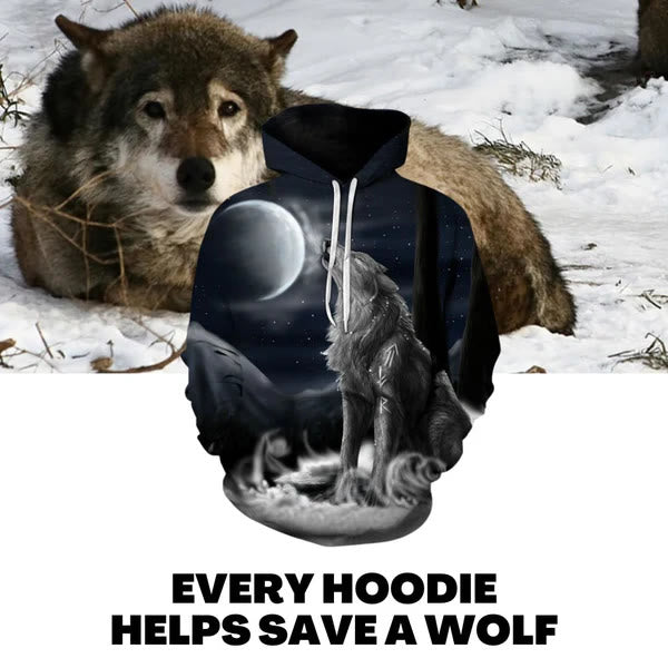 WorldNorse Save Wolves Hoodie