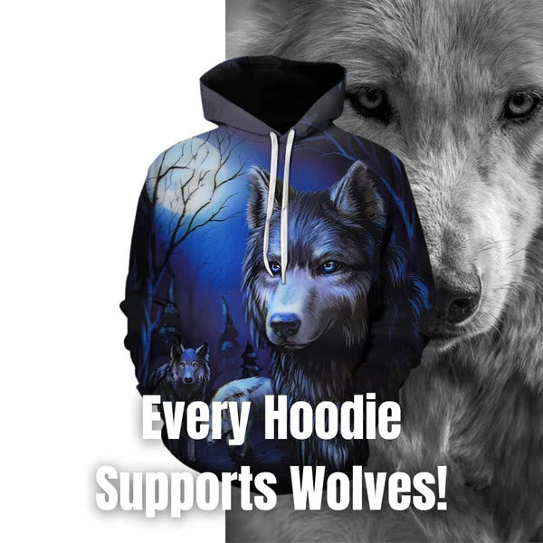 WorldNorse Winterland Wolves Hoodie