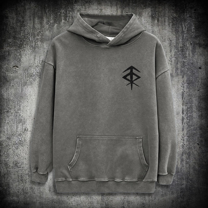 WorldNorse Vegvisir Double-Sided Print Washed Hoodie - image 17