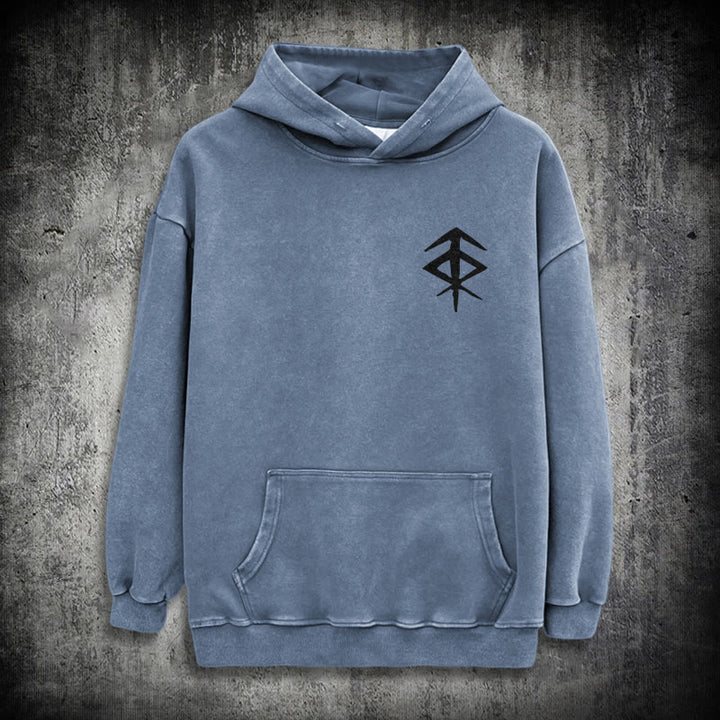 WorldNorse Vegvisir Double-Sided Print Washed Hoodie - image 23