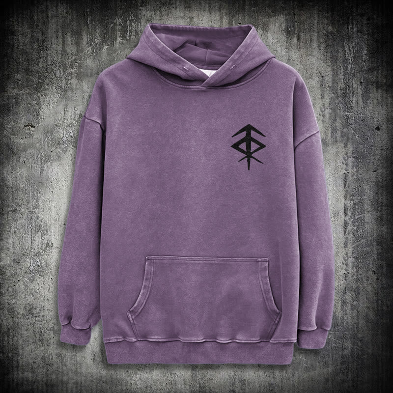 WorldNorse Vegvisir Double-Sided Print Washed Hoodie - image 35