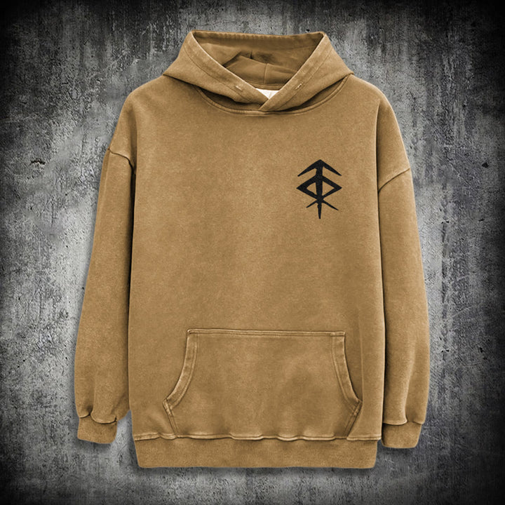 WorldNorse Vegvisir Double-Sided Print Washed Hoodie - image 28