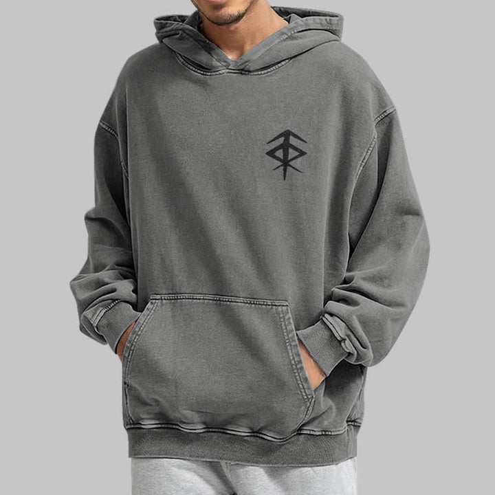 WorldNorse Vegvisir Double-Sided Print Washed Hoodie - image 19