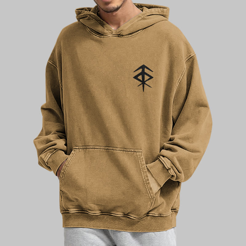 WorldNorse Vegvisir Double-Sided Print Washed Hoodie - image 31