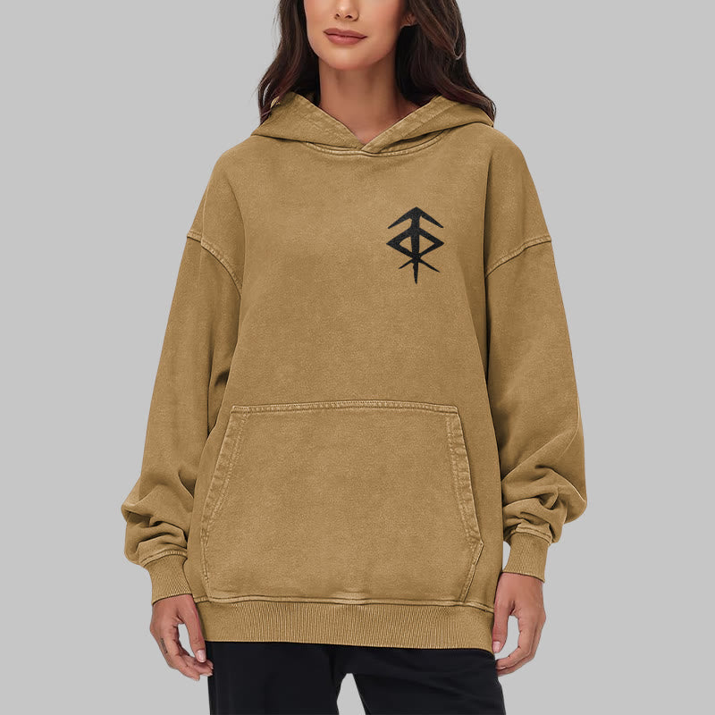 WorldNorse Vegvisir Double-Sided Print Washed Hoodie - image 32