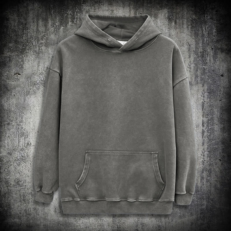 WorldNorse Valknut Raven Back Print Washed Hoodie - image 14
