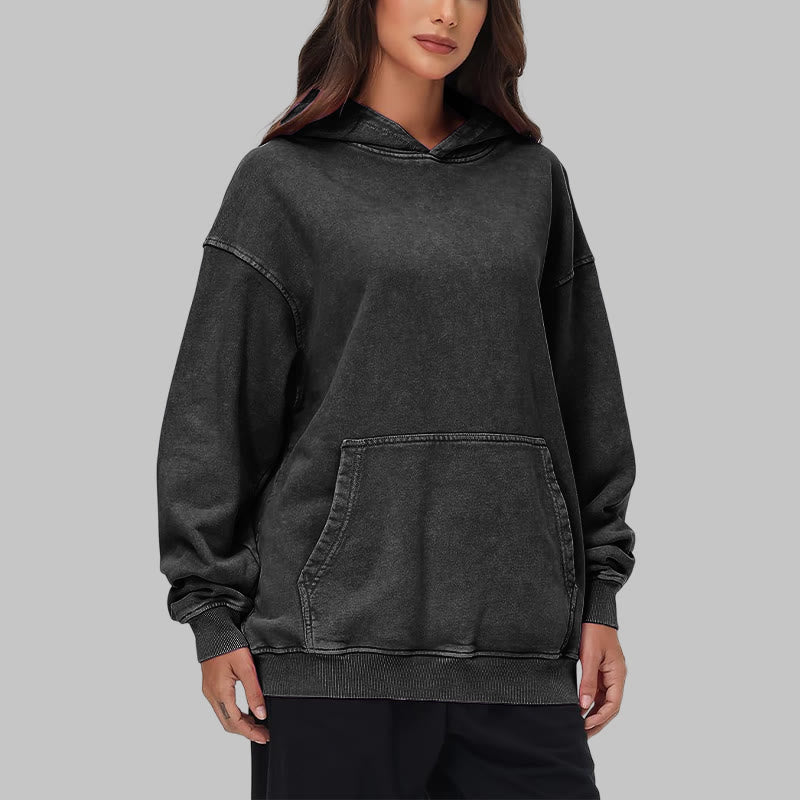 WorldNorse Valknut Raven Back Print Washed Hoodie - image 9