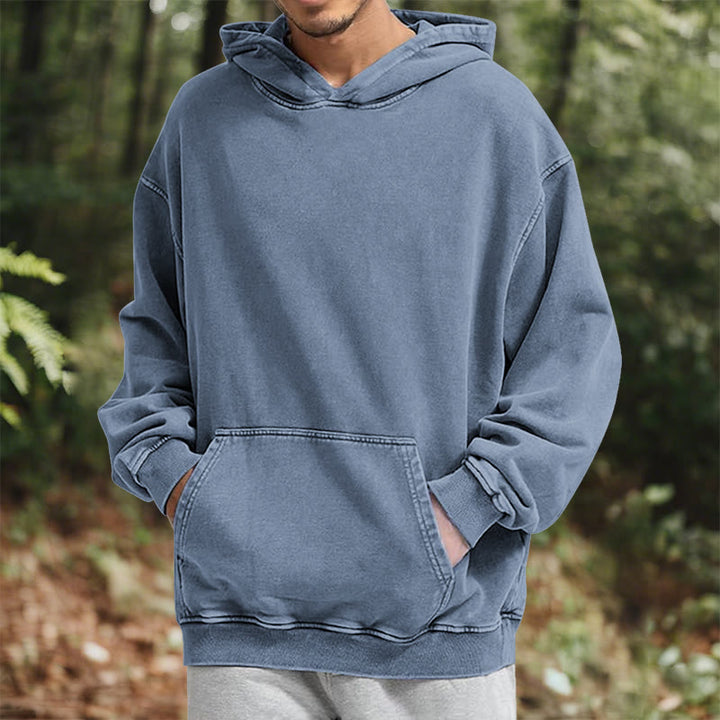 WorldNorse Valknut Raven Back Print Washed Hoodie - image 24