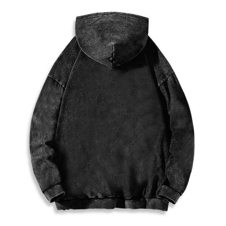 WorldNorse Tribal Bird & Viking Design Washed Hoodie - image 4